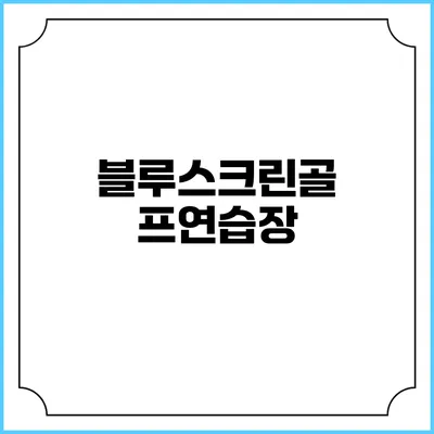 블루스크린골프연습장