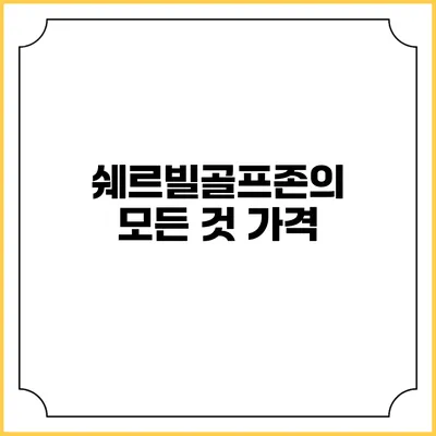 쉐르빌골프존의 모든 것: 가격