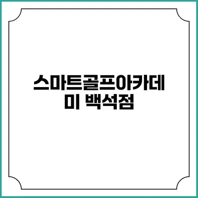 스마트골프아카데미 백석점