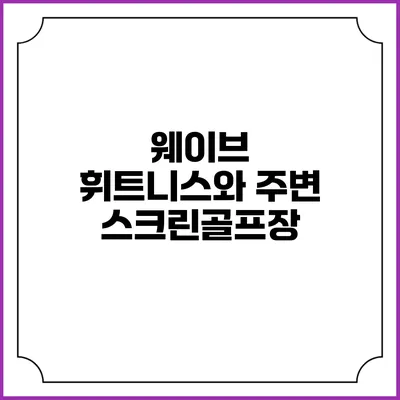 웨이브 휘트니스와 주변 스크린골프장