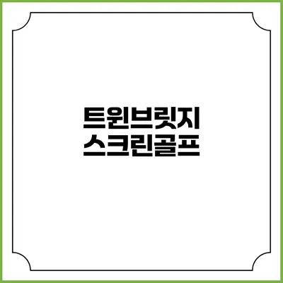트윈브릿지 스크린골프