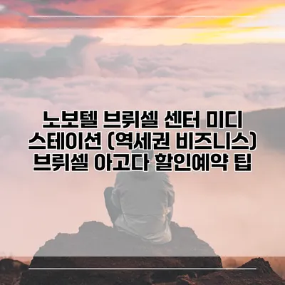 노보텔 브뤼셀 센터 미디 스테이션 (역세권 비즈니스) 브뤼셀 아고다 할인예약 팁