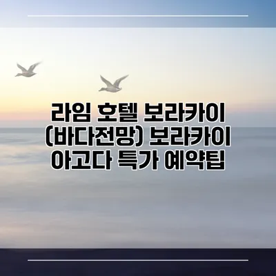 라임 호텔 보라카이 (바다전망) 보라카이 아고다 특가 예약팁