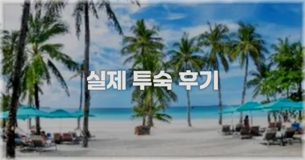 💬 실제 투숙 후기