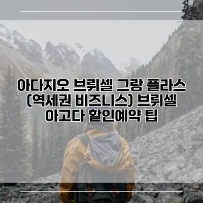 아다지오 브뤼셀 그랑 플라스 (역세권 비즈니스) 브뤼셀 아고다 할인예약 팁