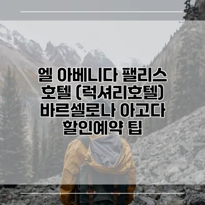 엘 아베니다 팰리스 호텔 (럭셔리호텔) 바르셀로나 아고다 할인예약 팁