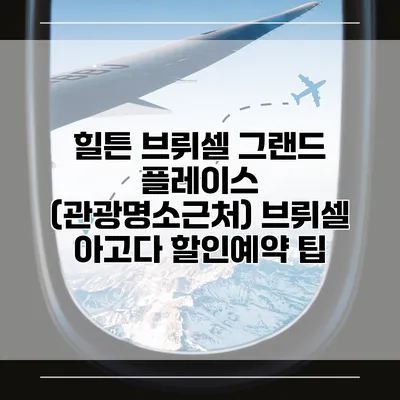 힐튼 브뤼셀 그랜드 플레이스 (관광명소근처) 브뤼셀 아고다 할인예약 팁